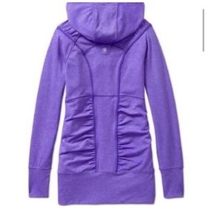 *EUC! Purple *ATHLETA RISHI JACKET* Medium w/Stretch & Booty Flattering Ruching!